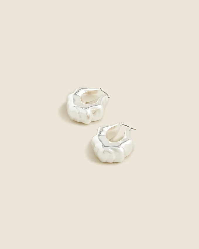 Lightweight sculpted hoop earrings | J. Crew US
