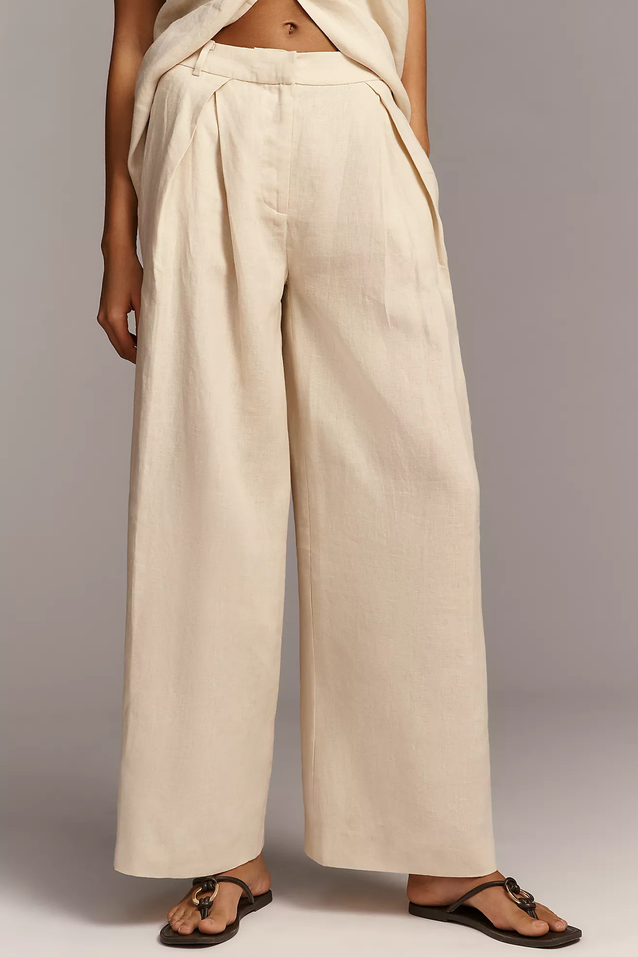 Faithful the Brand Linen Sofia Trousers | Anthropologie (US)