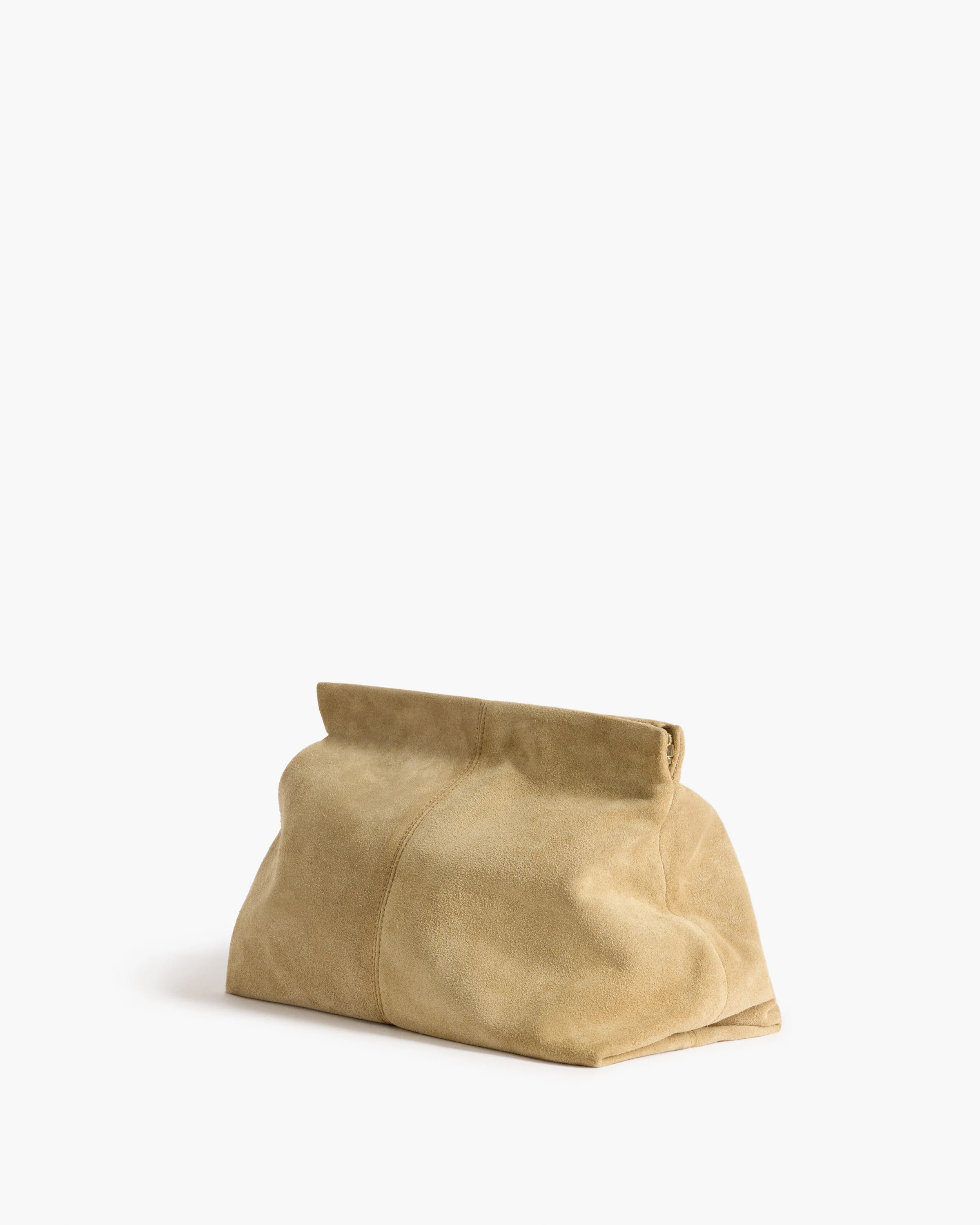 Clay Clutch Suede Sand Bag | Flattered