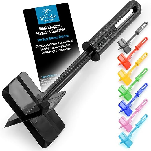 Premium Heat Resistant Meat Chopper, Masher & Smasher for Hamburger Meat, Ground Beef, Turkey & M... | Amazon (US)