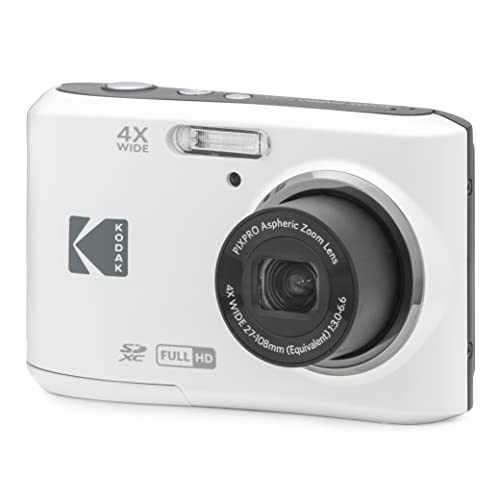 Kodak PIXPRO Friendly Zoom FZ45-WH 16MP Digital Camera with 4X Optical Zoom 27mm Wide Angle and 2.7" LCD Screen (White) | Amazon (US)