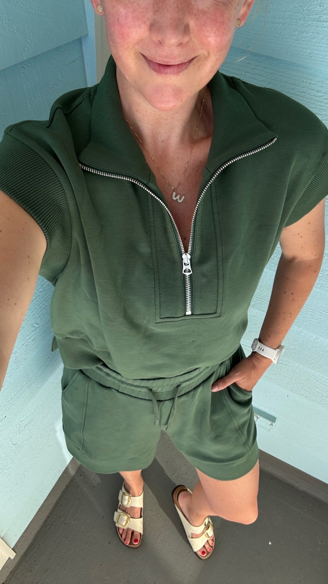 Cozy green loungewear set - love this for end of summer, work from home days and traveling. So comfy and got my typical sizes in top and bottom



#LTKSeasonal #LTKFindsUnder100 #LTKStyleTip