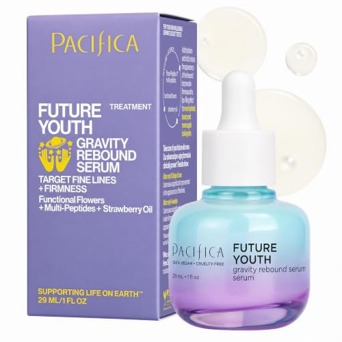 Pacifica Future Youth Gravity Rebound Face Serum – Multi-Peptide Firming Facial Serum for Fine Lines, Anti-Aging & Elasticity Vegan & Cruelty-Free Dermatologist Tested | Amazon (US)
