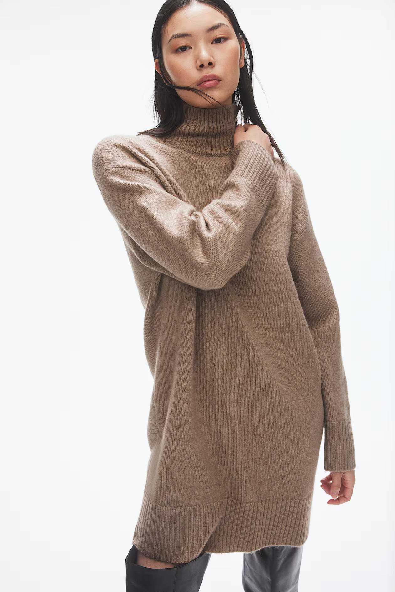 Knit Mock Turtleneck Dress | H&M (US + CA)