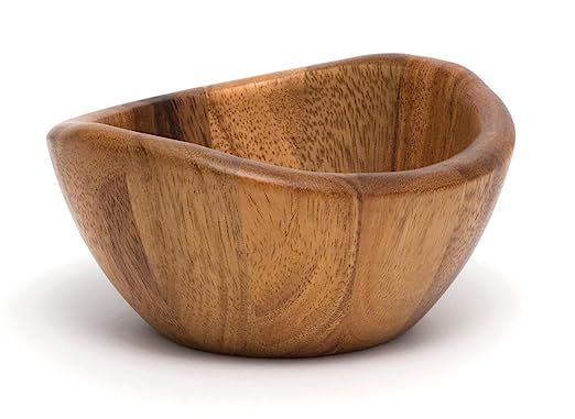 Lipper International 1173 Acacia Wave Serving Bowl for Fruits or Salads, Small, 6" Diameter x 3" ... | Amazon (US)