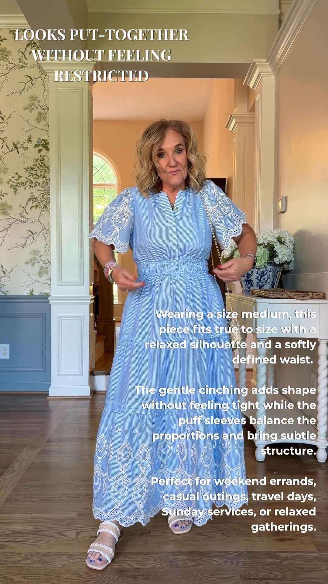 Tap the bell 🔔, heart ❤️ this post, and save for later!

Want something comfortable that still gives you shape? This does both without effort.

Soft waist definition flatters without feeling tight
Sleeves add structure so it doesn’t look plain
Easy to move in, easy to style

Fits true to size (wearing Medium) with a relaxed, shaped fit

Perfect for errands, travel days, or casual gatherings when you still want to look pulled together

If you’ve been reaching for the same outfits, this is an easy upgrade 🫶🏻 

 #LTKootd #LTKSeasonal #LTKOver40