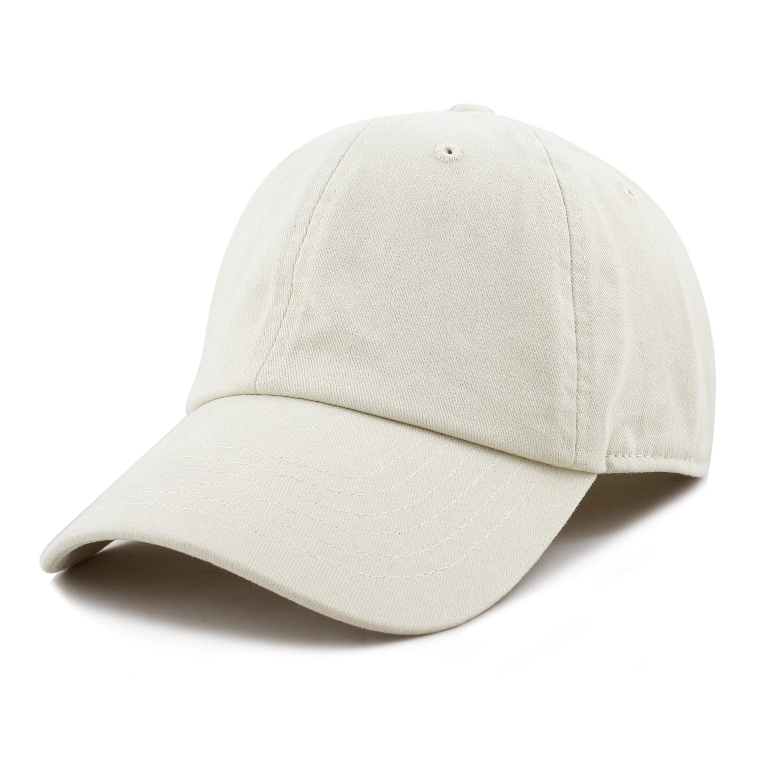 The Hat Depot Baseball Cap Dad Hats 100% Soft Brushed Cotton Unstructured Solid Low-Profile | Amazon (US)