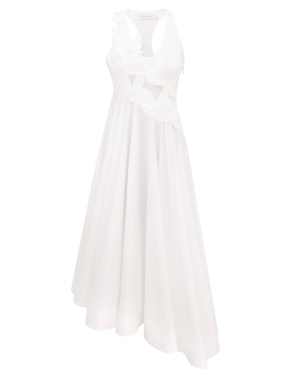 Luna Applique Midi Dress - Ivory | ZIMMERMANN (US, CA, EU, MENA)