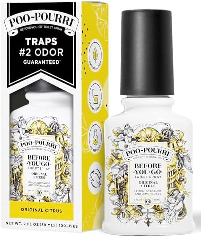 Poo-Pourri Before-You-Go Toilet Spray, Original Citrus, 2 Fl Oz, Up to 100 Uses, Bathroom Odor De... | Amazon (US)