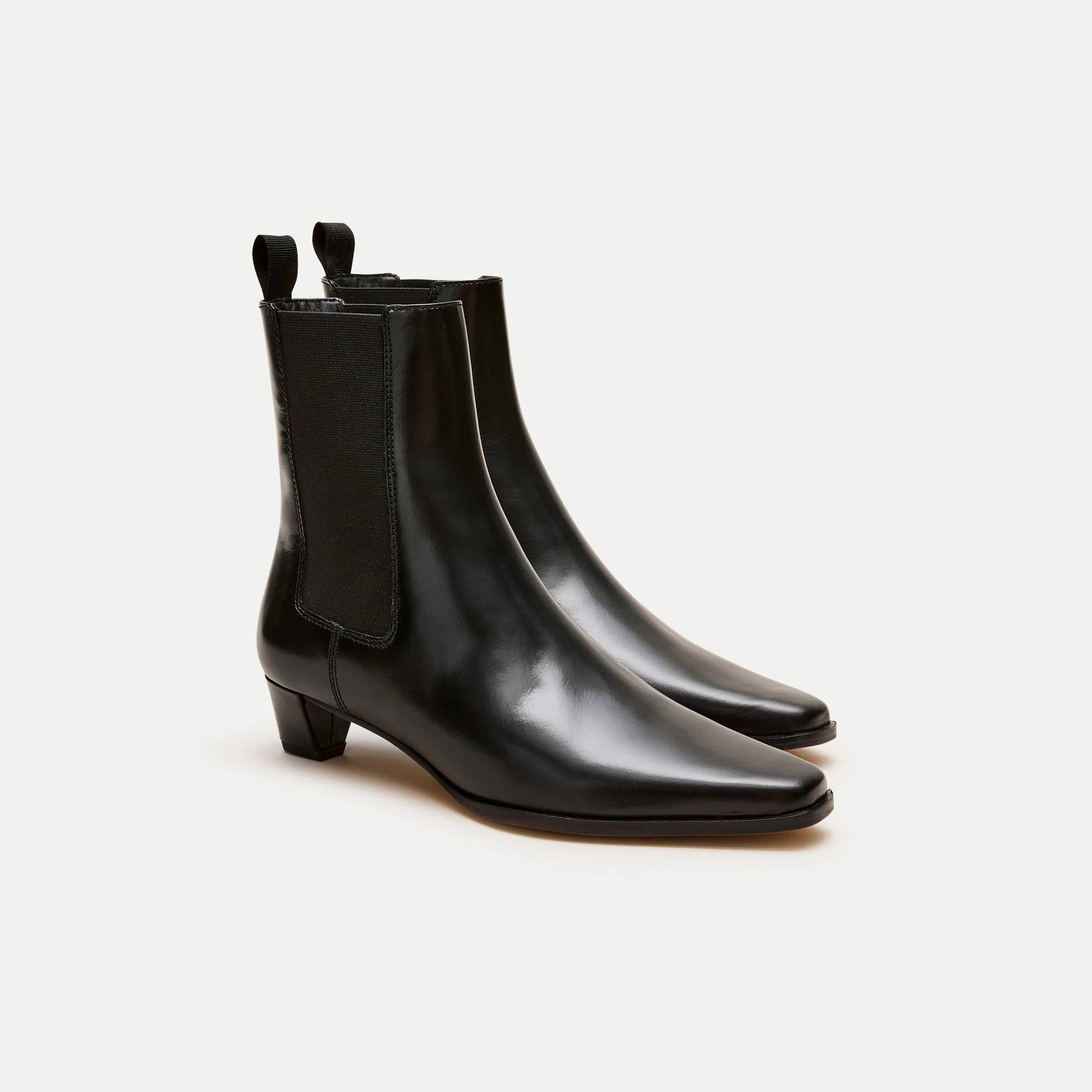 Chelsea pull-on boots in leather | J. Crew US