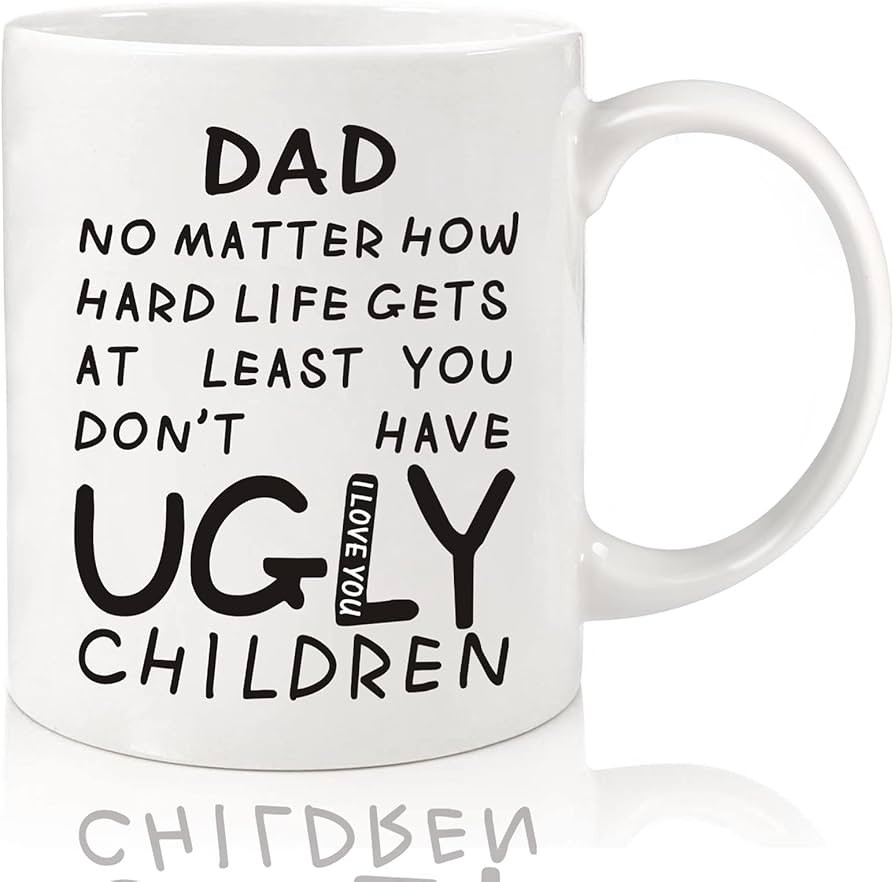 Fathers Day Dad Gifts from Daughter Son - 11oz Funny Coffee Mug for Dad Husband from Wife Kids Un... | Amazon (US)