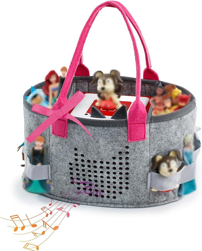 SFYBYHEART Upgraded Felt Carrying Case for Toniebox Starter Set, Tonies Figures, Tonies Character... | Amazon (US)