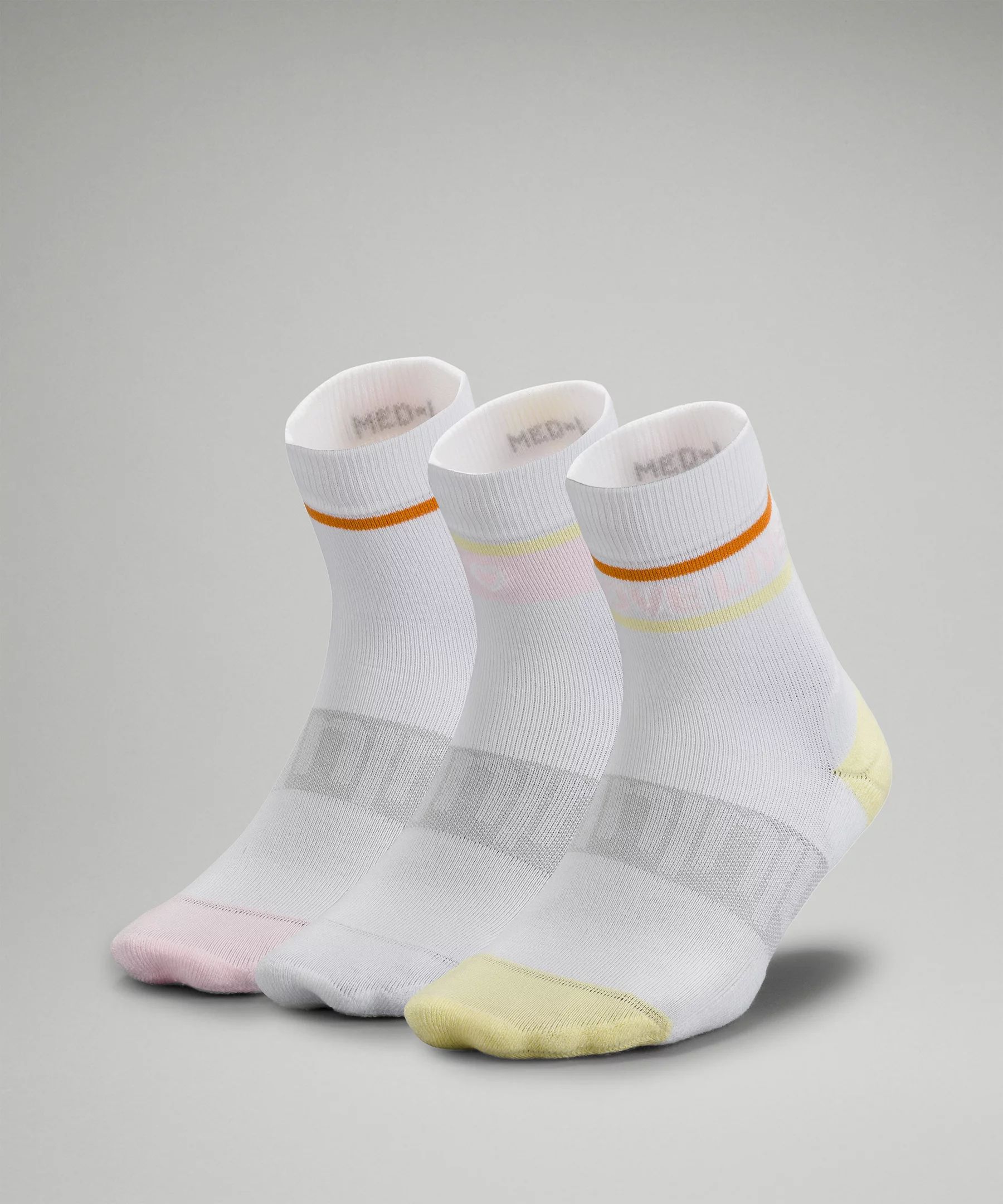 Daily Stride Mid-Crew Sock 3 Pack *Stripe | Women's Socks | lululemon | Lululemon (US)