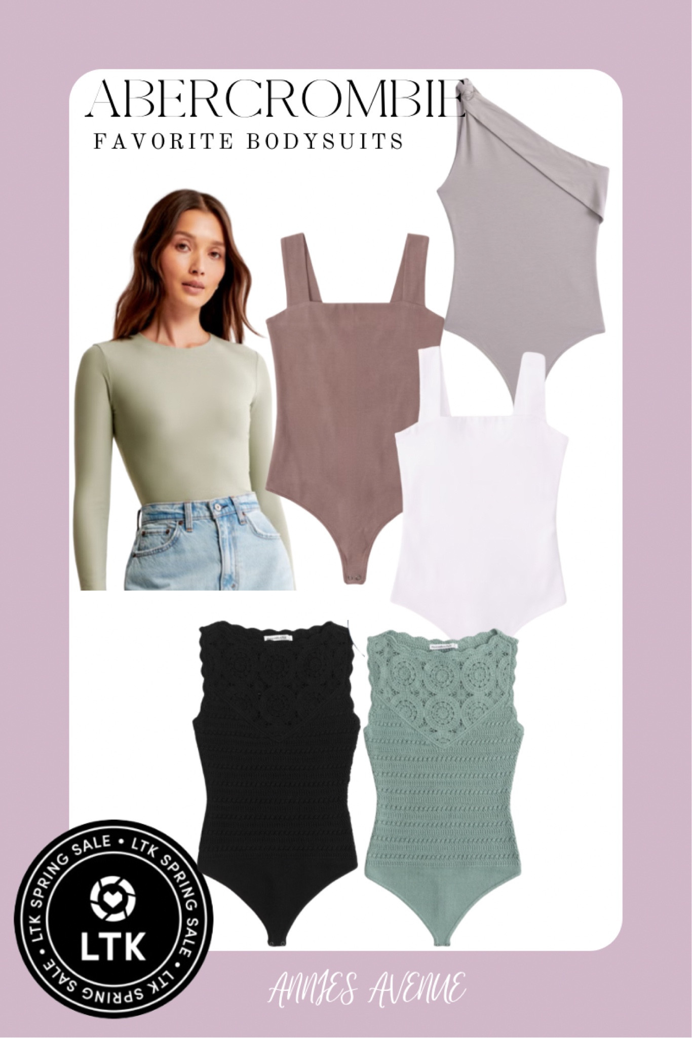 Ltk spring sale Abercrombie spring break bodysuits pastels black white beige neutral crochet summer beach lake pool vacation travel 

#LTKSpringSale #LTKfindsunder50 #LTKSeasonal
