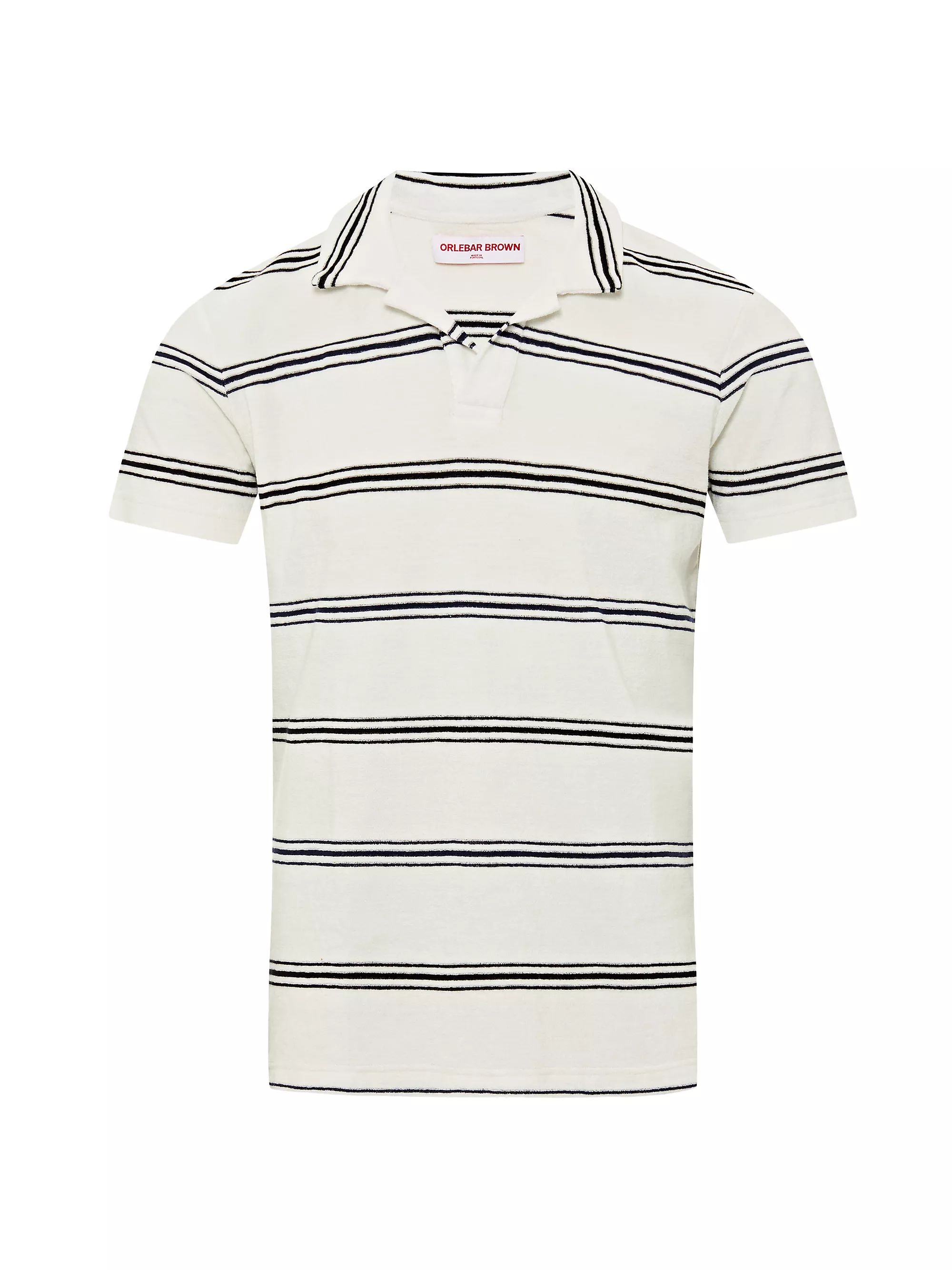 Terry Classic Twin Stripe Polo Shirt | Saks Fifth Avenue