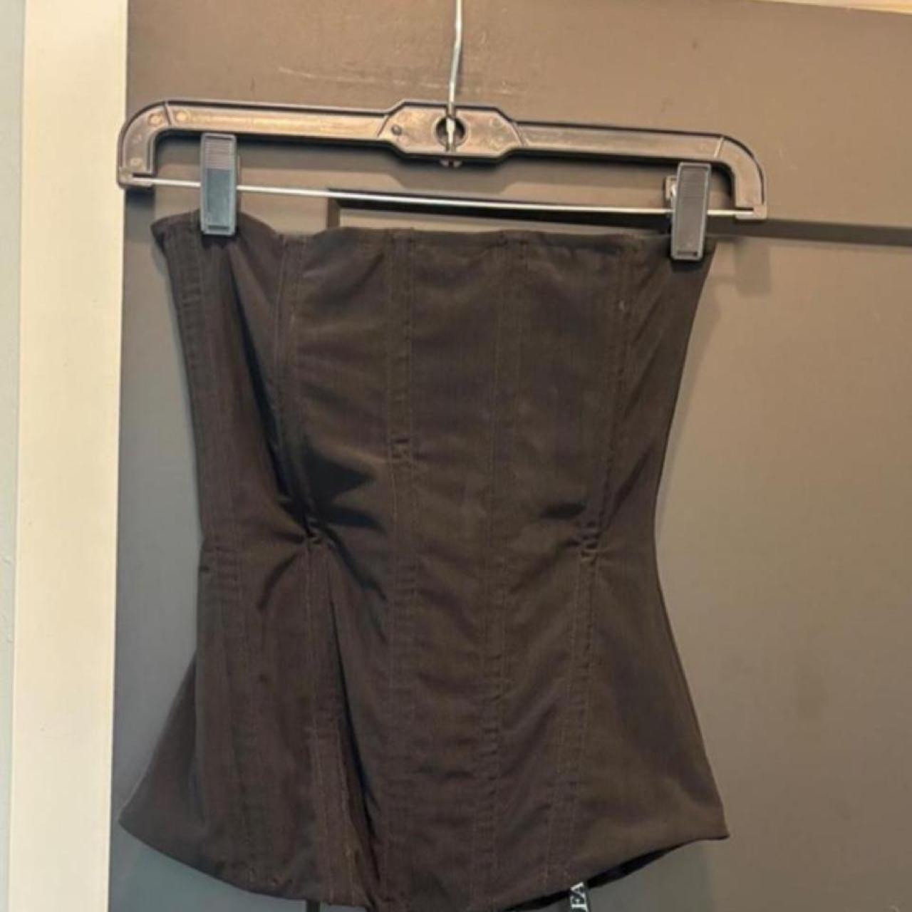 leau muse mesh corset size xs barely used in black... | Depop US