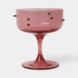 8.5 fl oz Coupe Glass Pink with Red Dots - Threshold™ | Target