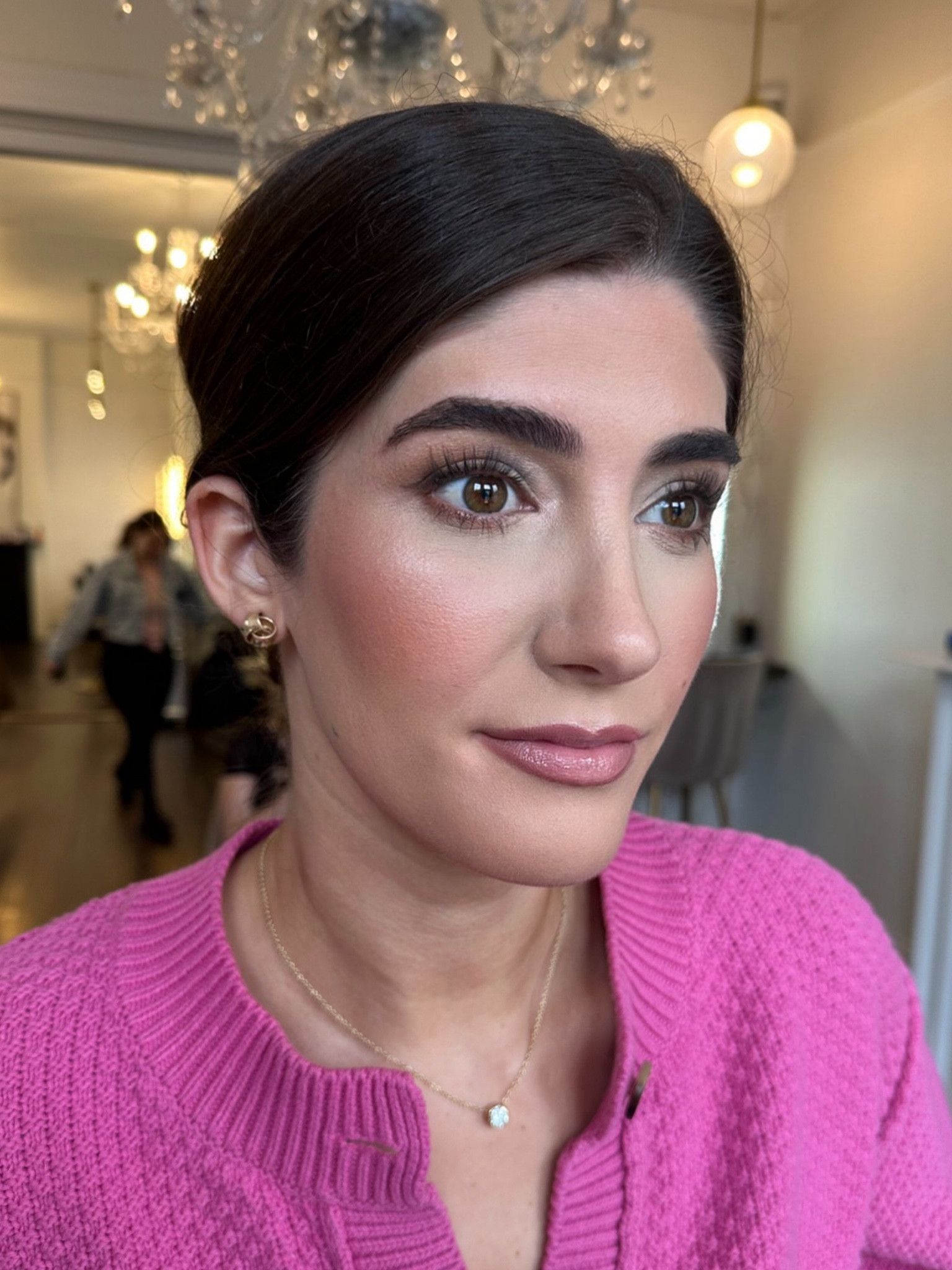The absolute best neutral pink lip combo and the blush and bronzer is chefs kiss. Spring wedding look #bridalmakeup #naturalbridalmakeup 

#LTKbeauty #LTKwedding