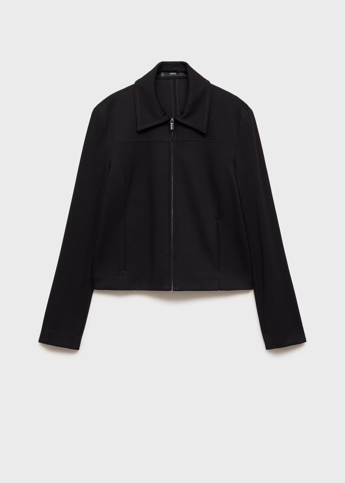 Zipper fitted jacket - Women | MANGO United Kingdom | MANGO (UK)