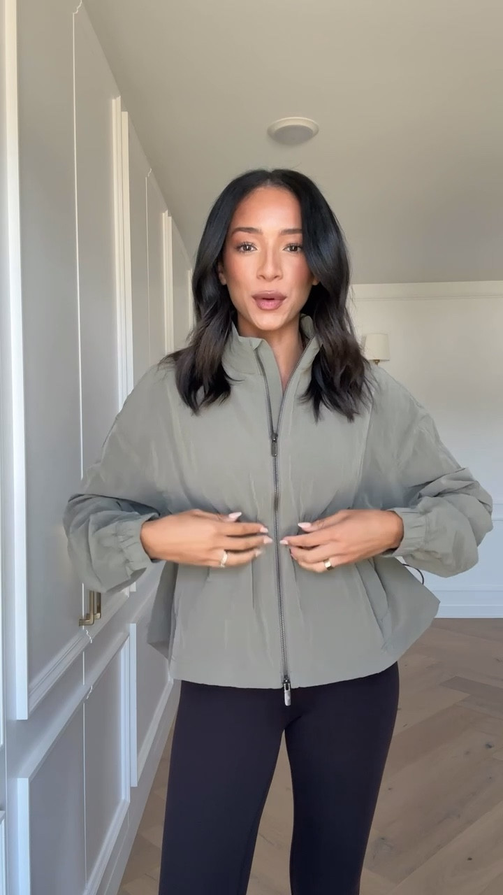 Perfect lightweight jacket for fall! So excited to wear this on walks and running errands. It’s water repellant and adjusts at the waist! Size S jacket, size 6 leggings @lululemon #lululemoncreator #ad

#LTKStyleTip #LTKActive #LTKFindsUnder100