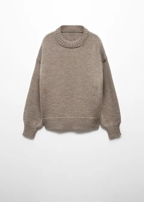 Puffed-sleeved wool sweater -  Women | Mango United Kingdom | MANGO (UK)