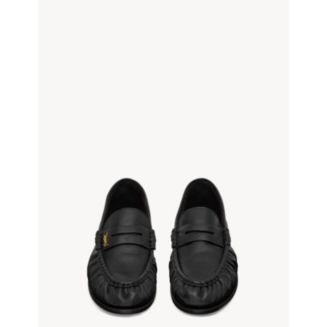 Women's Le Loafer Penny Slippers In Shiny Creased Leather | Bloomingdale's (US)