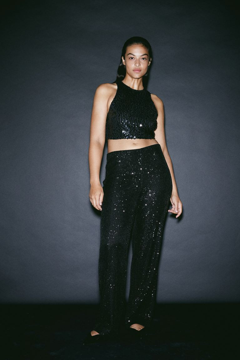 Pantalón de lentejuelas | H&M (FR, IT, ES, PT, BE)