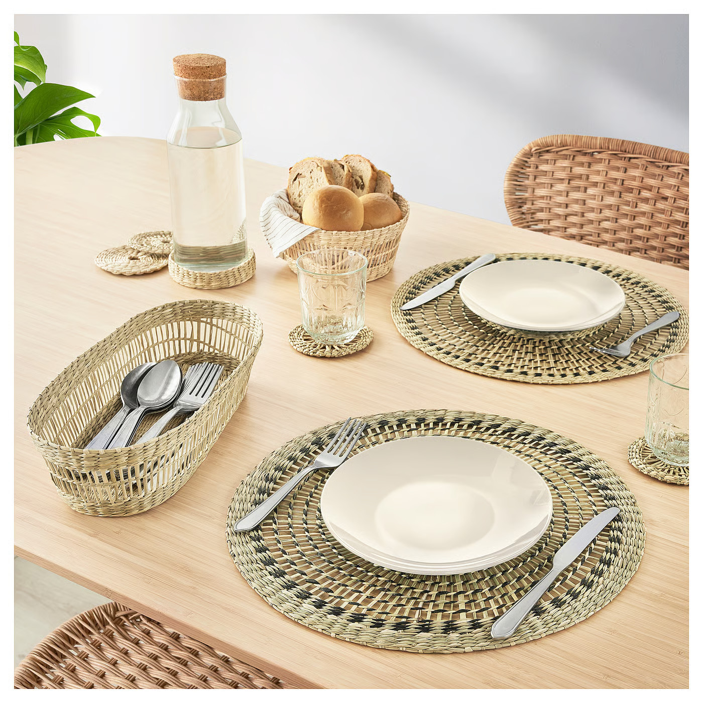 IKEA PENNFISK place mat, natural/sedge handmade, 14 ½ | IKEA US