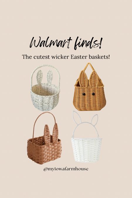 Shop, these adorable, wicker Easter baskets from Walmart!

#LTKfindsunder50 #LTKSeasonal #LTKkids