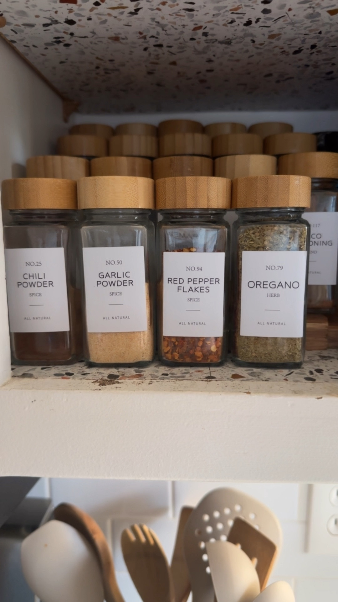 Spice jars and spice rack. Get organized before the holidays! 

#LTKHome #LTKCyberWeek #LTKGiftGuide