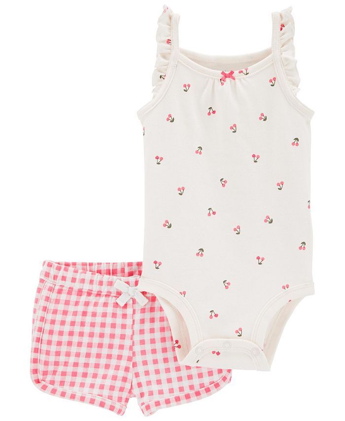Carter's Baby Girls Bodysuit and Shorts, 2 Piece Set & Reviews - Sets & Outfits - Kids - Macy's | Macys (US)