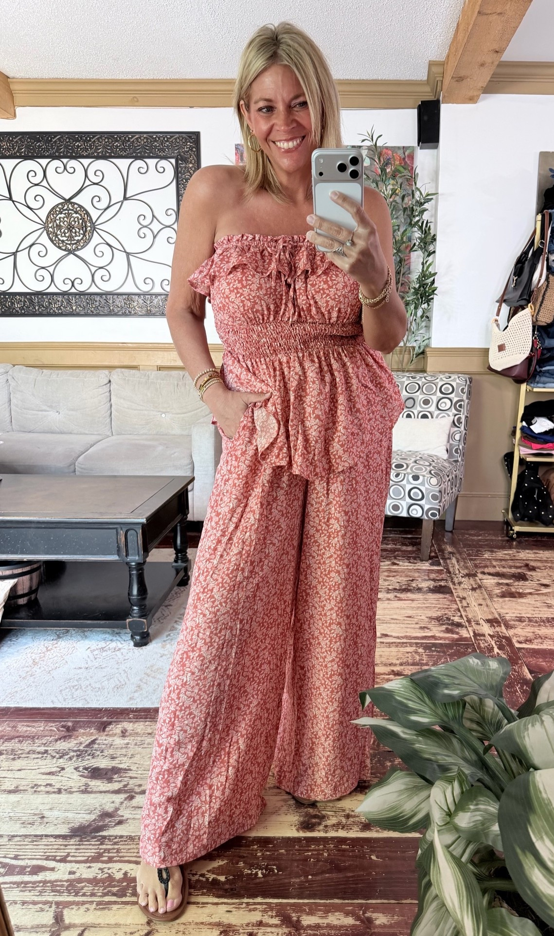 Love this lightweight pant and top set- wearing size 10 in each.

#LTKootd #LTKOver40 #LTKMidsize