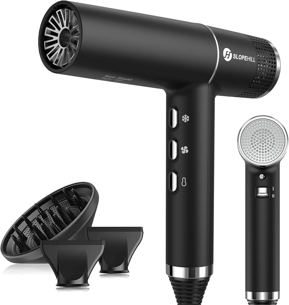 Slopehill Hair Dryer with Unique Brushless Motor | Intelligent Fault Diagnosis | Innovative Micro... | Amazon (US)