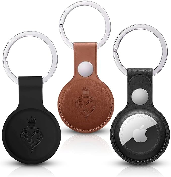 Ace & Eon [4 Pack] Luxury Airtag Holder Cover for Apple Air Tag AirTags Case & Keychain Waterproo... | Amazon (US)