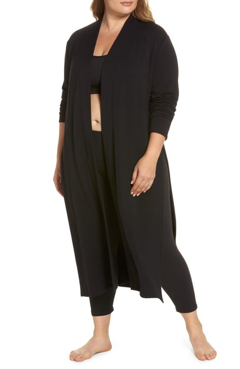 Beyond Yoga High Slit Duster (Plus Size) | Nordstrom