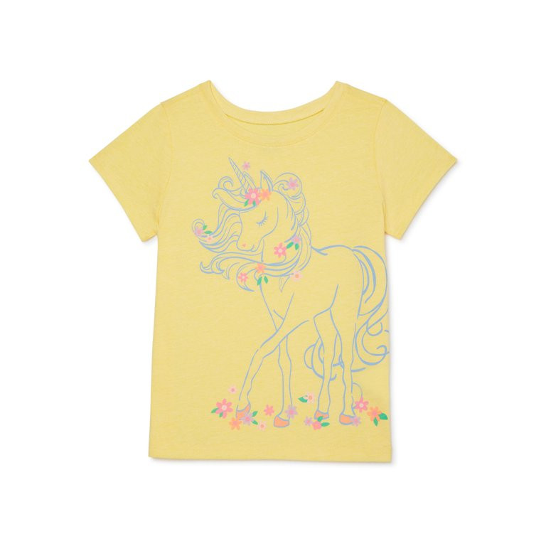 Garanimals Toddler Girl Short Sleeve Graphic T-Shirt, Sizes 18M-5T | Walmart (US)