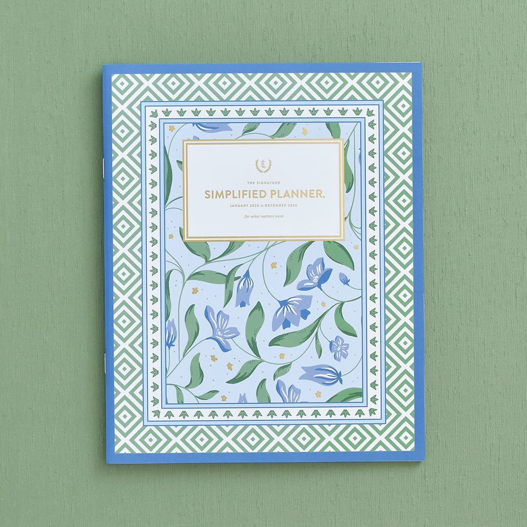 2023 Monthly, Simplified Planner, Sage Silk Scarf | Simplified