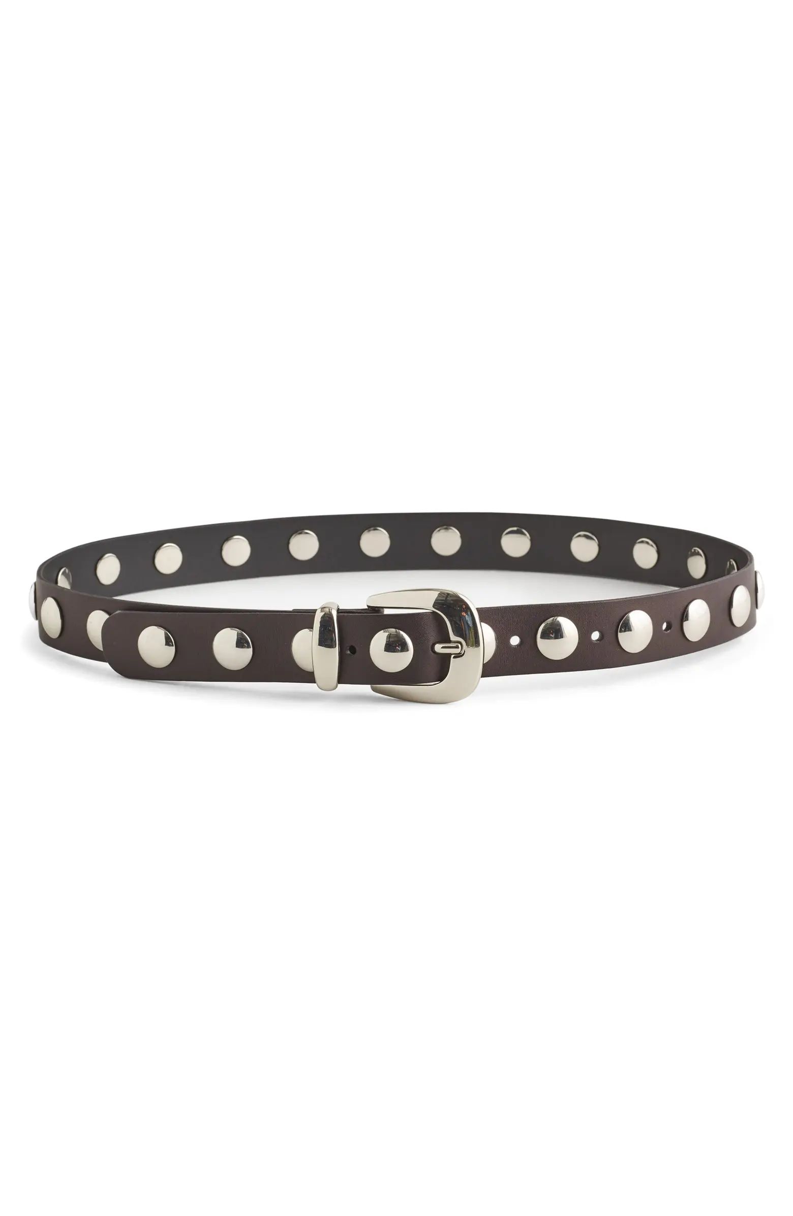 Madewell Studded Western Leather Belt | Nordstrom | Nordstrom