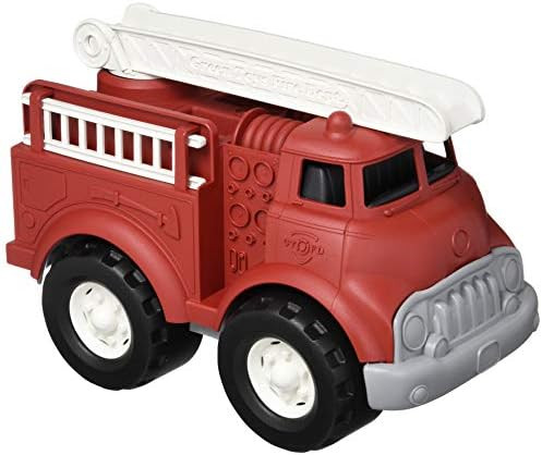 Green Toys Fire Truck, Red 4C - Pretend Play, Motor Skills, Kids Toy Vehicle. No BPA, phthalates, PV | Amazon (US)