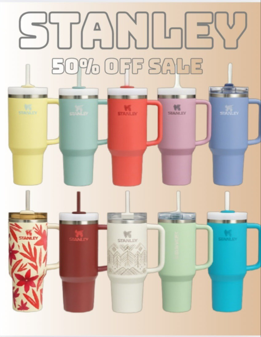 🚨 STANLEY 50% OFF SALE 🚨Your favorite Stanley Quencher tumblers are half off today — lots of colors and styles to choose from!These sell out FAST, so grab your favorites while they’re still in stock. 🤍✨Shop the Stanley Sale:#StanleySale #StanleyTumbler #StanleyQuencher #LTKSale #LTKFinds #DrinkwareDeals #GiftIdeas #HydrationEssentials #StanleyCup #TrendingFinds

#LTKGiftGuide #LTKHoliday #LTKSaleAlert