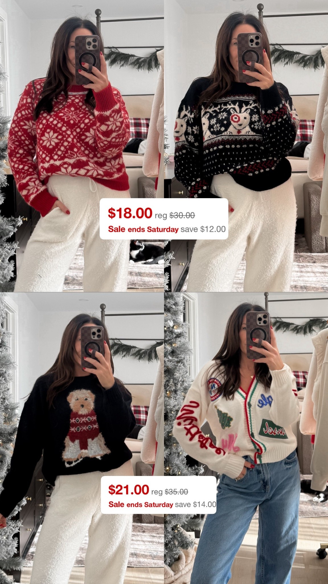 Target sweaters are 40% off! These are some of the holiday ones I’m loving! 

#LTKCyberWeek #LTKGiftGuide #LTKHoliday