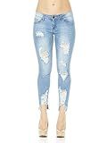 COVER GIRL Women's Ripped Skinny Jeans Plus Size or Juniors, Light Distressed, 15 | Amazon (US)