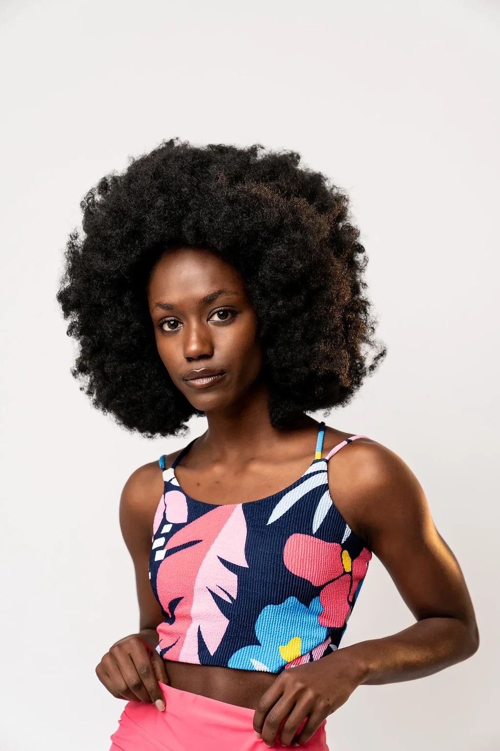 Destination Top | Blue Wave Floral | Coral Reef Swim