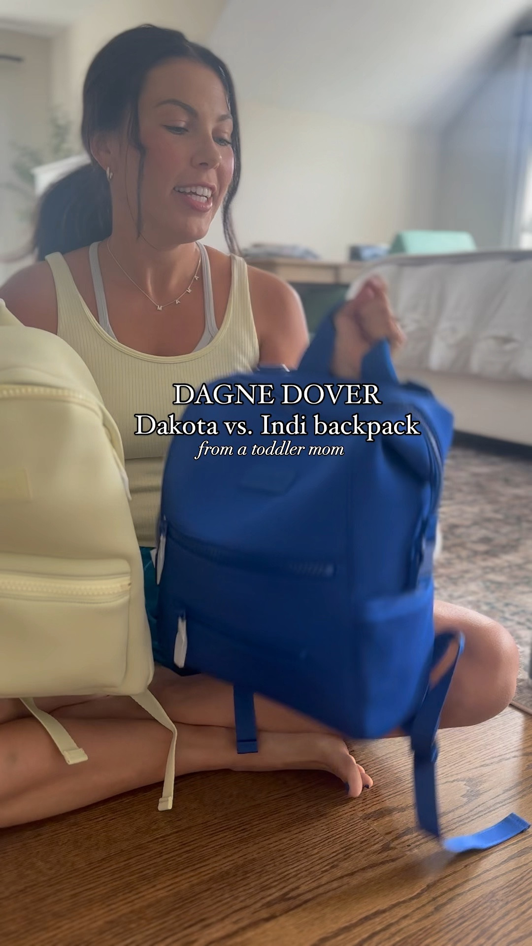 Dagne Dover backpack comparison of the Indi and the Dakota in medium! 

Diaper bag backpack 

#LTKkids #LTKitbag #LTKbaby