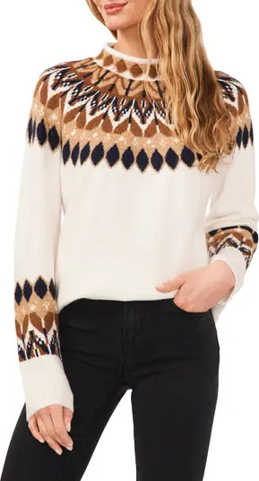 Fair Isle Funnel Neck Sweater | Nordstrom