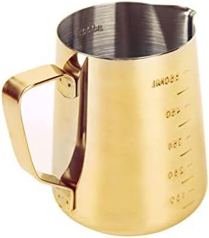 Subron Stainless Steel Milk Frothing Pitcher, Coffee Milk Frother Maker, Pour Cup (20oz / 600ml, ... | Amazon (US)