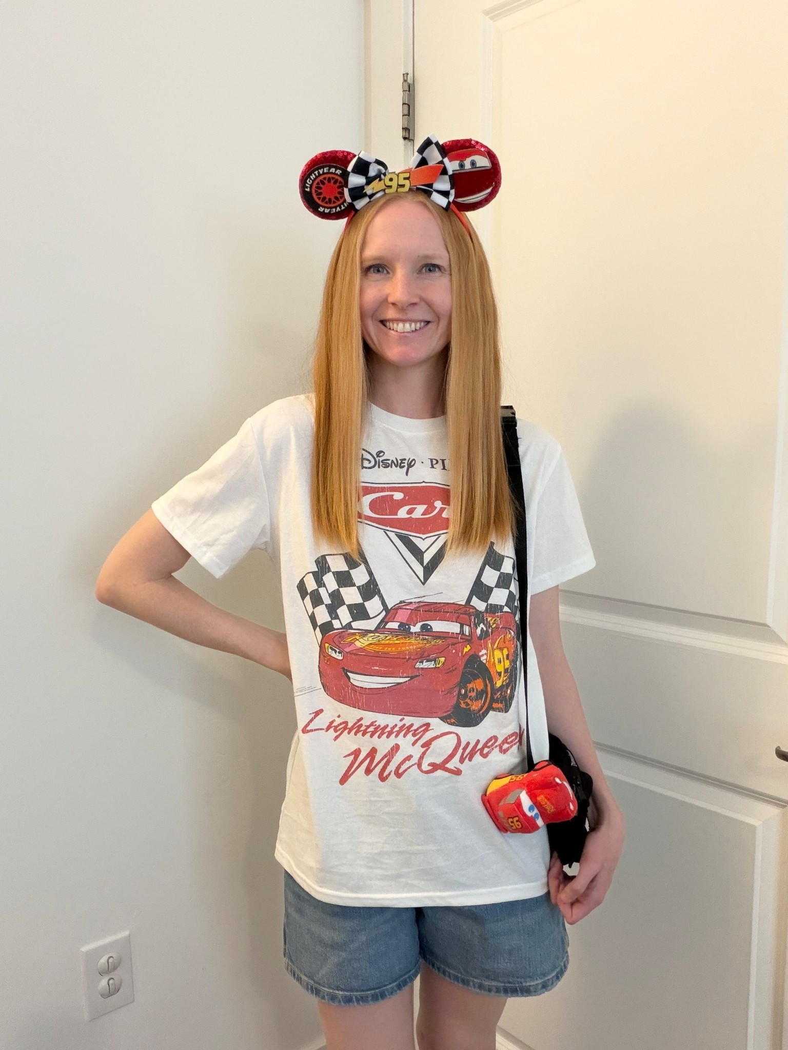 My Lightning McQueen outfit to wear to Cars Land 🚗⚡️ I wore a Lightning McQueen tee from Target, Lightning McQueen ears, denim shorts, and a Lightning McQueen Cutie Cuff on my bag!

#LTKootd #LTKgrwm #LTKTravel