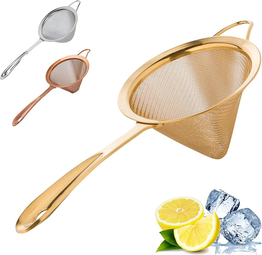 A Bar Above Professional Bartender Fine Mesh Sieve Strainer, Rust Proof, 304 Stainless Steel Cock... | Amazon (US)