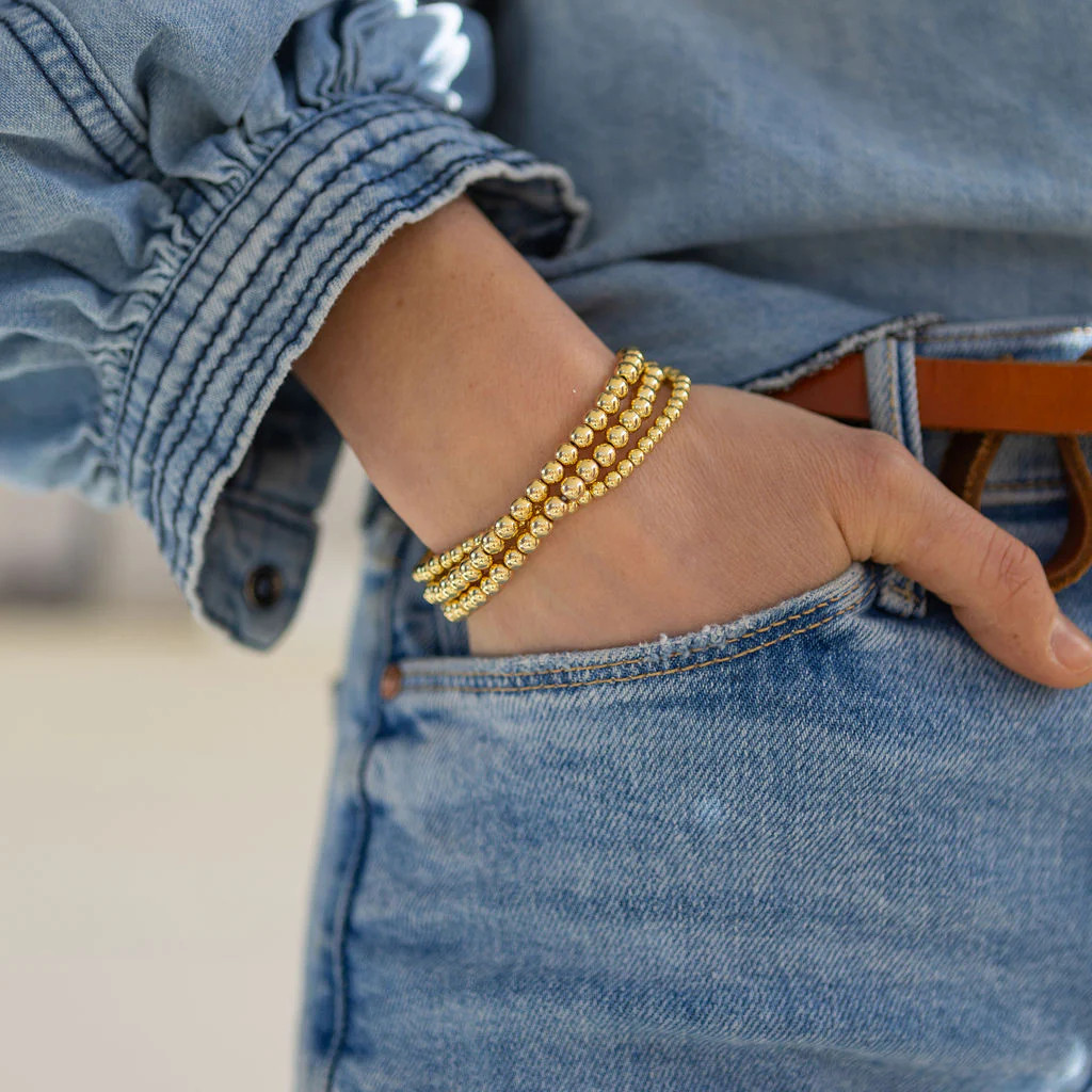 Triple Gold Bracelets (comes in set of three) | Erin McDermott Jewelry