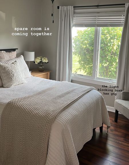 Neutral bedding for the guest bedroom. Love this cozy space!

#LTKFind #LTKSale #LTKhome
